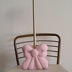 New!Pink Bow Shaped Toilet Brush